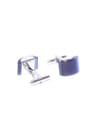 YouBella Jewellery Valentine Gifts for Men Latest Stylish Silver Blue Formal Cuff Links Cufflinks Set for Men